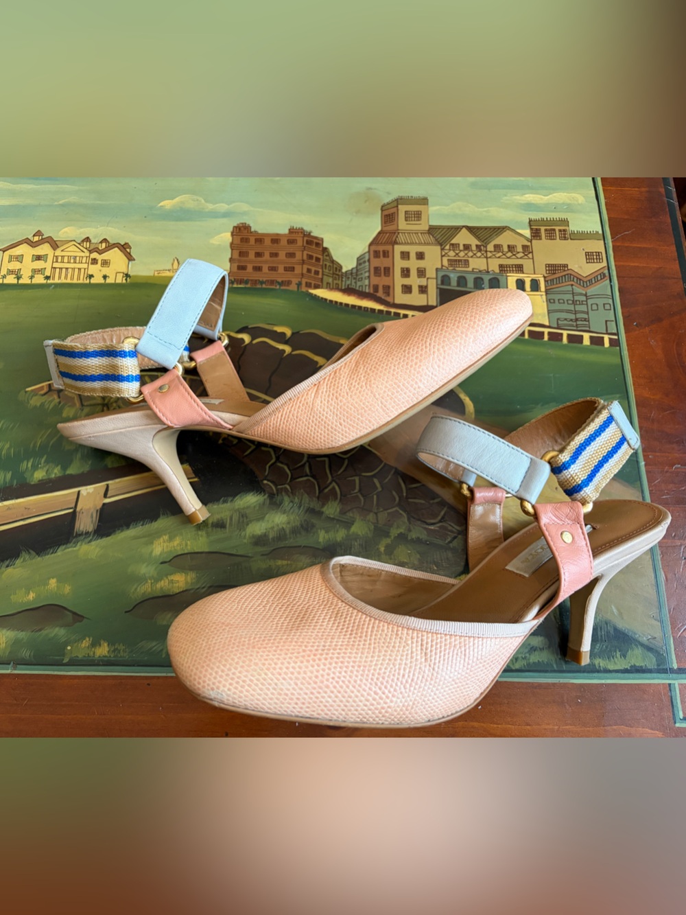 Stine Goya Open Back Kitten Heels